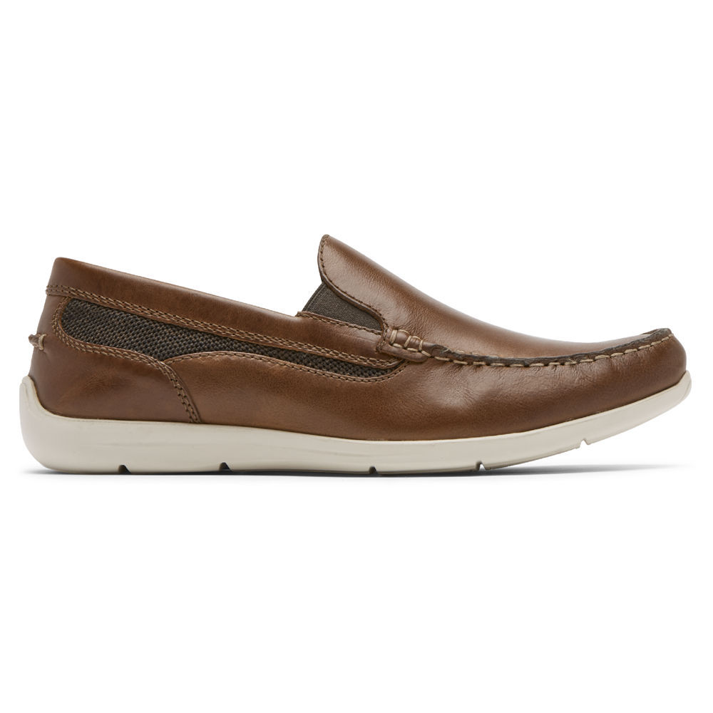 Rockport Mens Slip-On Brown - Cullen Venetian - UK 851-MOWGCV